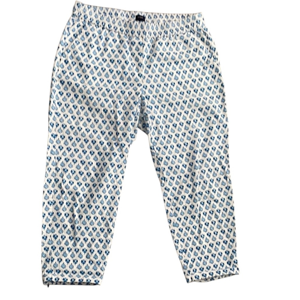J. Crew Women’s Blue Floral Patterned Pants